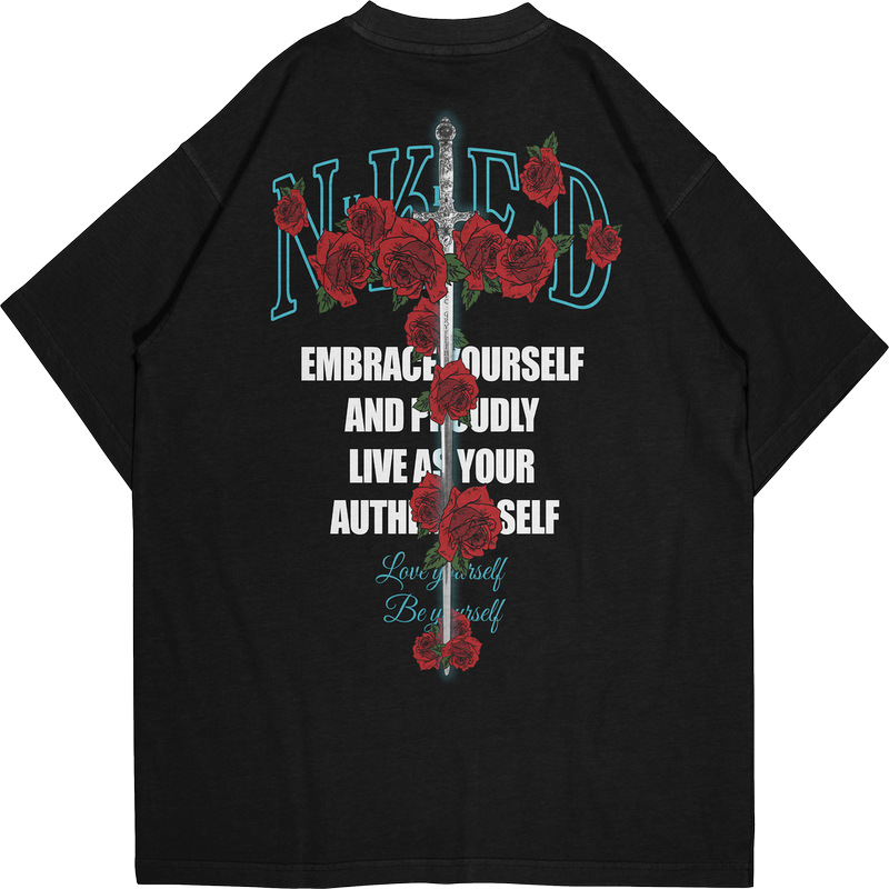 ROSE SWORD PRINT T-SHIRT V2