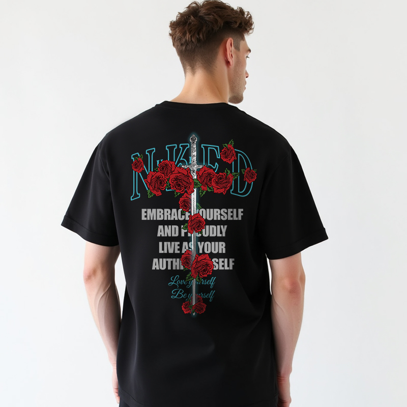 ROSE SWORD PRINT T-SHIRT V2