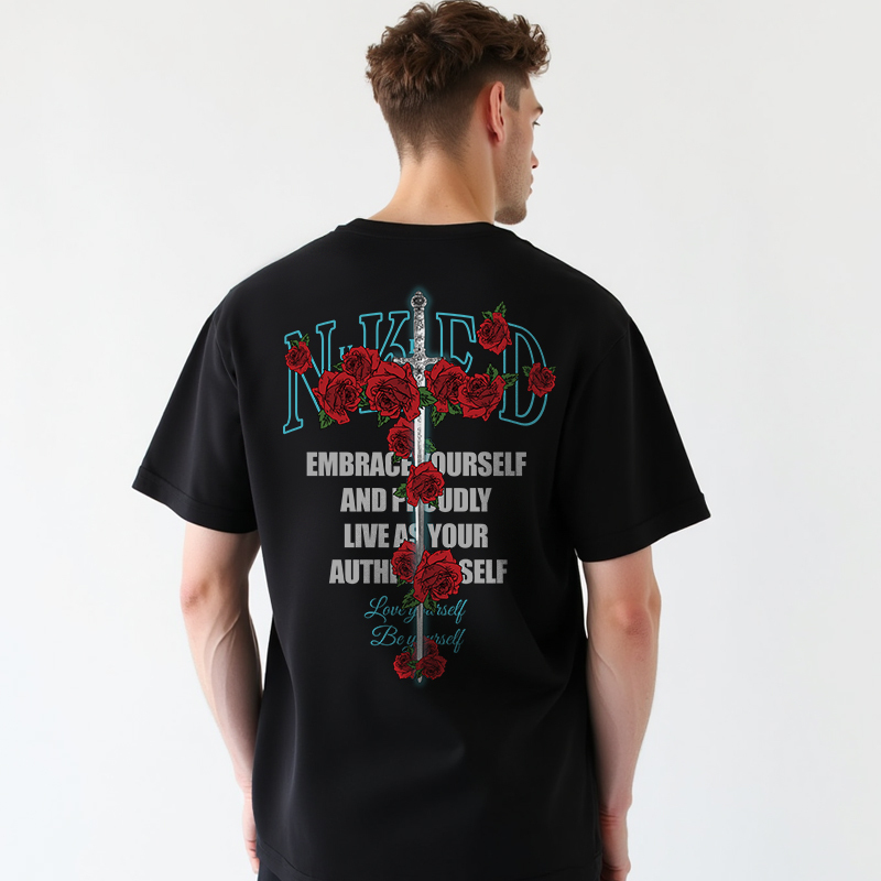 ROSE SWORD PRINT T-SHIRT V2
