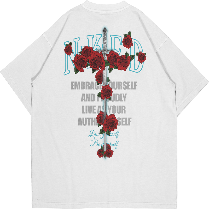 ROSE SWORD PRINT T-SHIRT V2