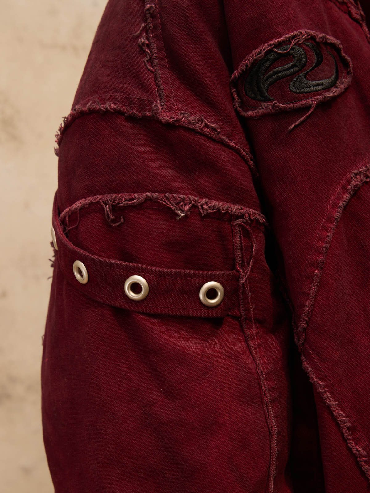 Personsoul Hand Brushed Dirty Cotton Coat