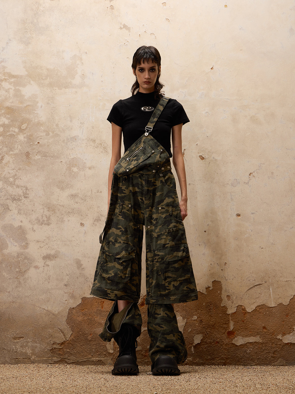 Personsoul Camouflage Overalls