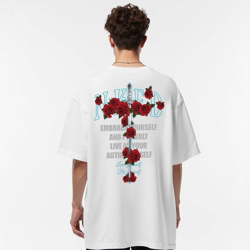 ROSE SWORD PRINT T-SHIRT V2