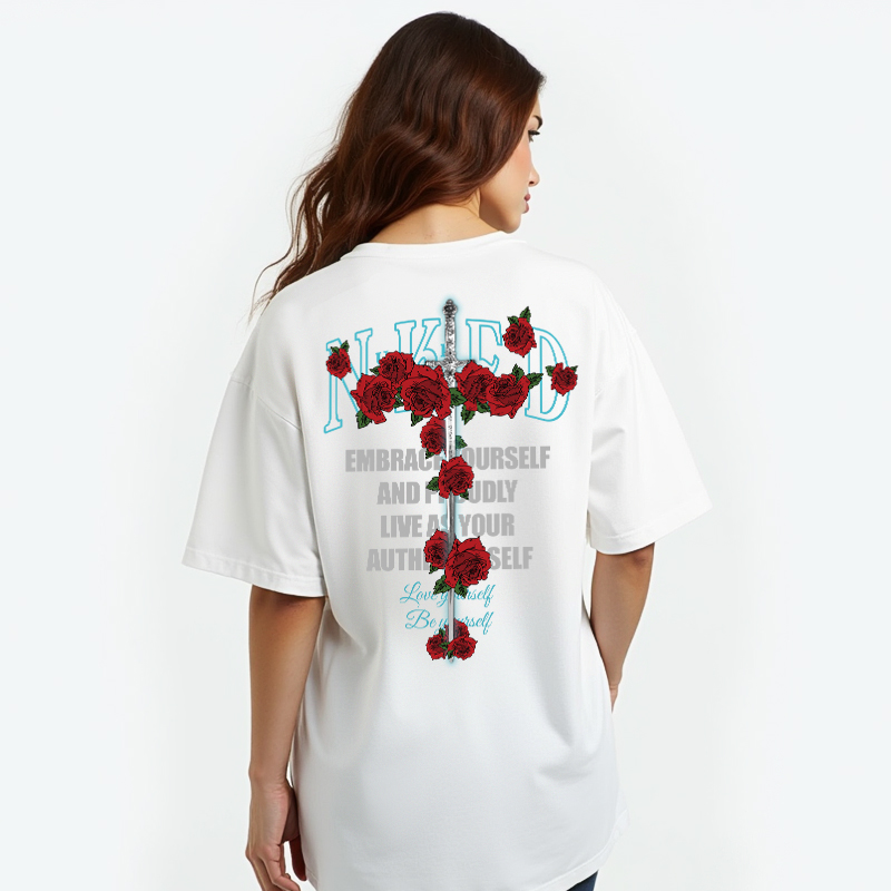 ROSE SWORD PRINT T-SHIRT V2