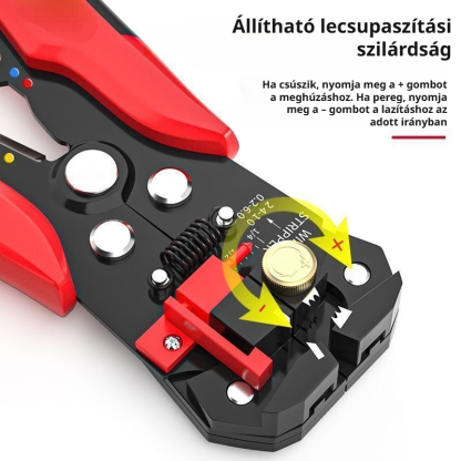  Állítható huzalcsupaszító és vágó, villanyszerelő szerszámkészlet