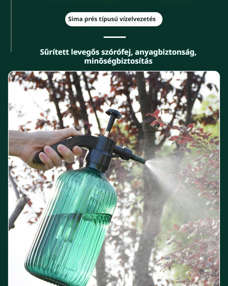 Légnyomásos permetező, öntözőkanna kerthez