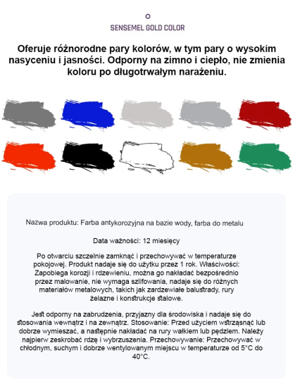10-w-1 Wodorozcieńczalna Farba do Metalu i Rdzy |Technologia Polimerowa | Trwałość 10 Lat 🏠