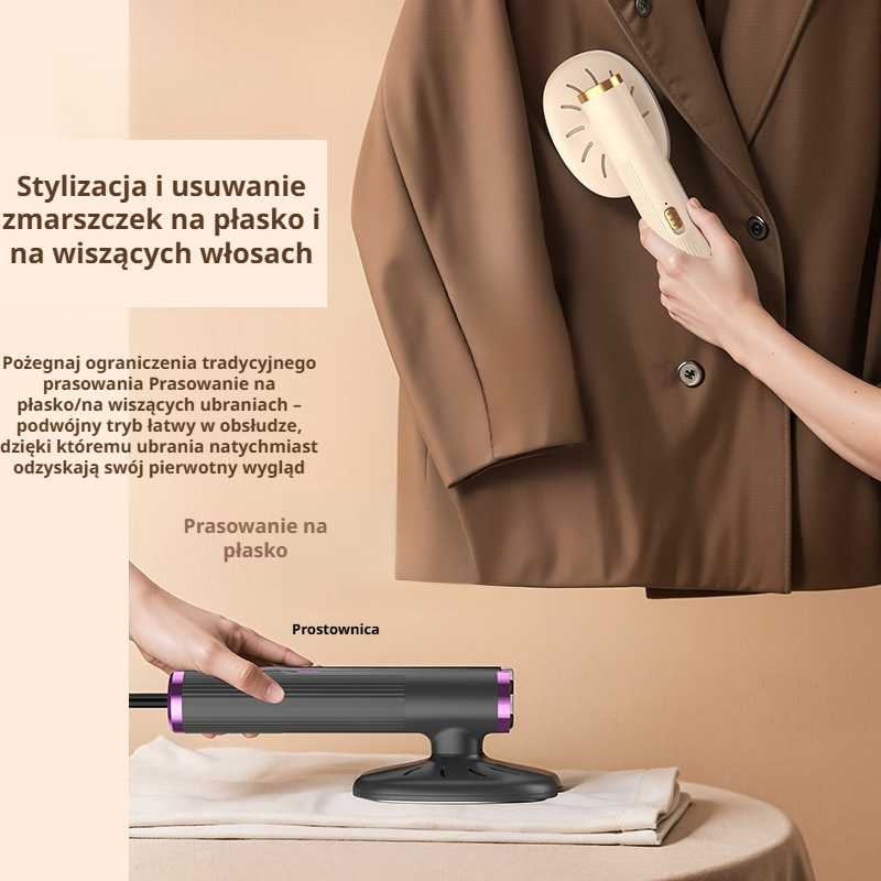 Domowe mini żelazko ręczne, wiszące, wygodna prasowalnica do ubrań