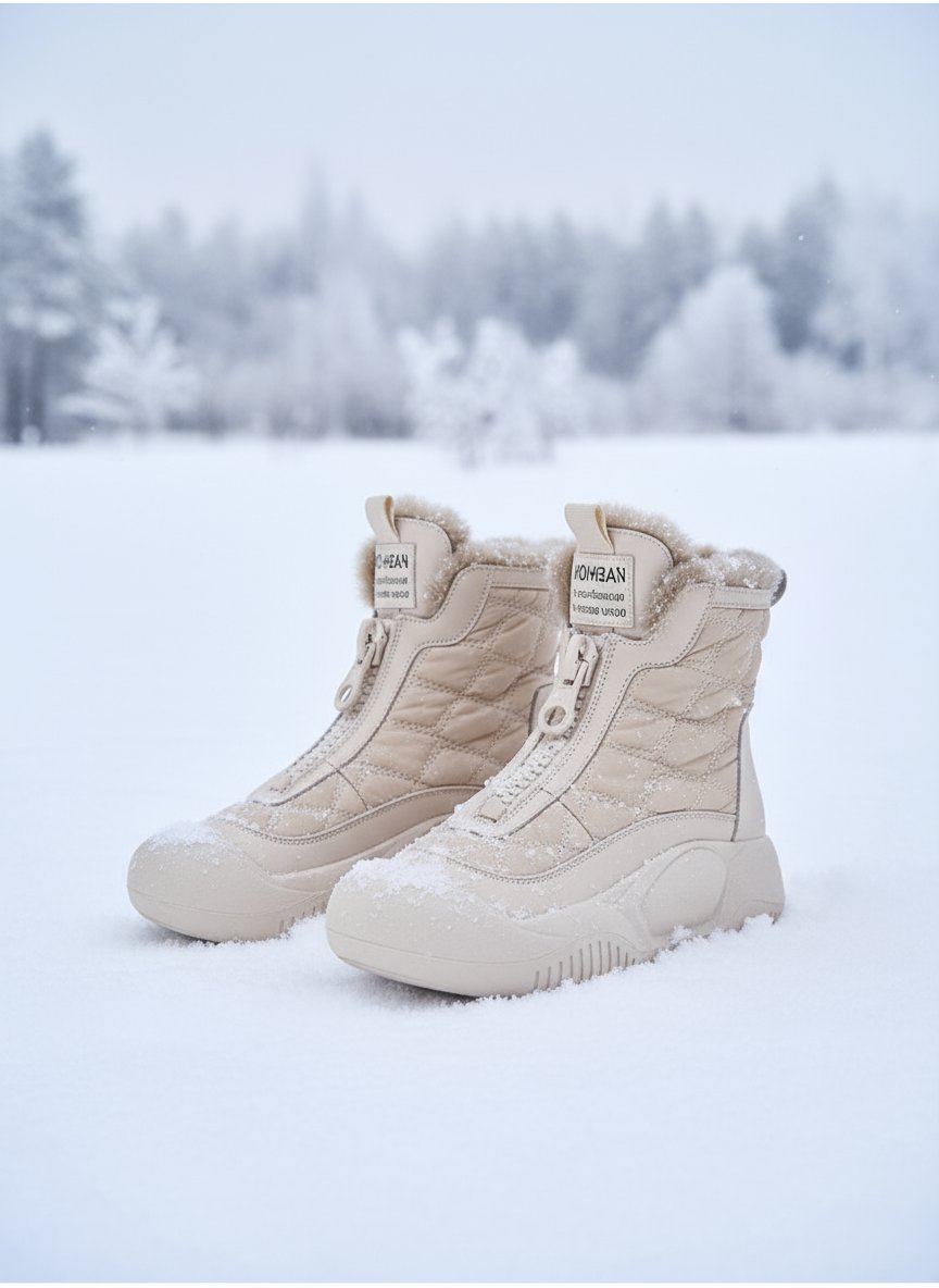 Grube, ciepłe, wodoodporne, bawełniane buty 👢☁️ Chodź jak na chmurach o 5 cm wyżej! Idealne na każdą pogodę! 🔥