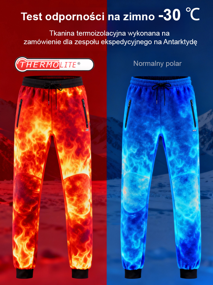 🔥【Automatyczne ogrzewanie】 Spodnie casualowe z prostą nogawką i podszewką z polaru: ❄️Utrzymują ciepło nawet w temperaturze -30 stopni Celsjusza! ✨Miękkie i niegniotące się