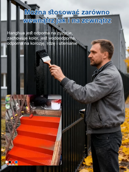 10-w-1 Wodorozcieńczalna Farba do Metalu i Rdzy |Technologia Polimerowa | Trwałość 10 Lat 🏠
