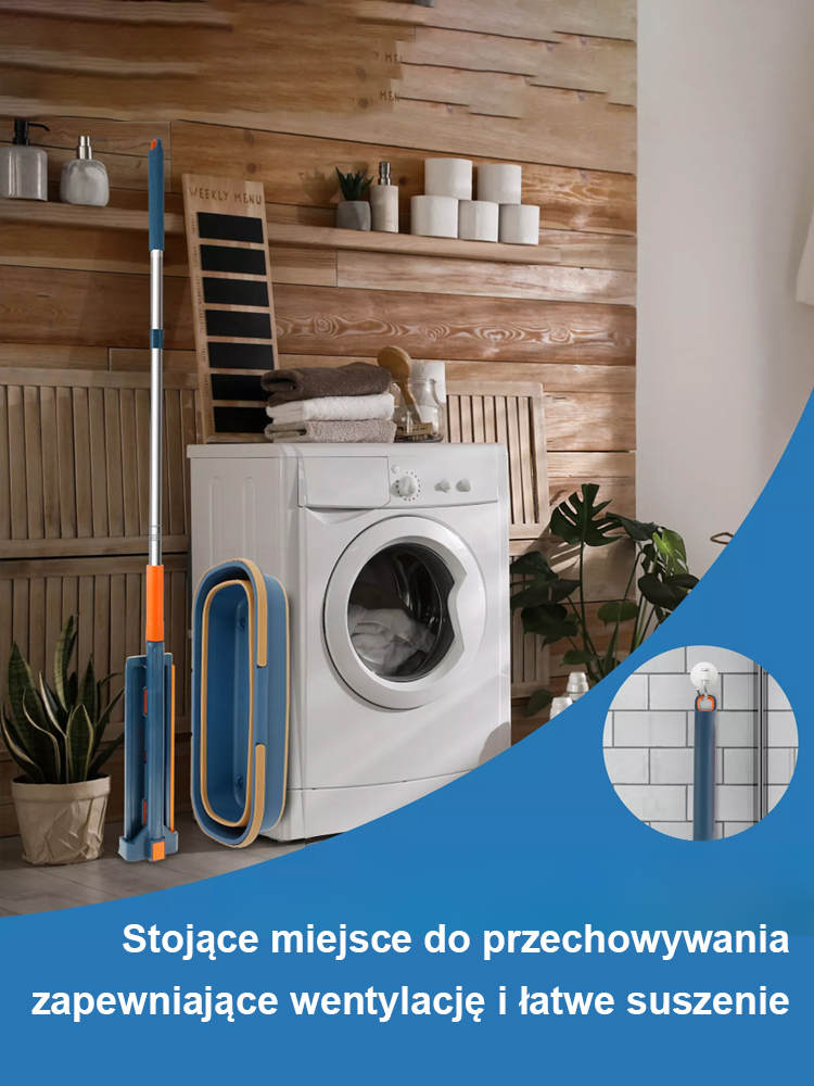 Mop Płaski Nowej Generacji | Technologia Politechniki Krakowskiej | Do Paneli i Płytek Bez Smug 🏠✨