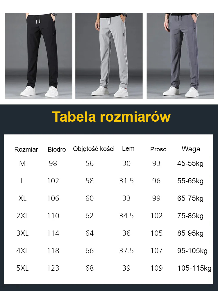 🔥【Automatyczne ogrzewanie】 Spodnie casualowe z prostą nogawką i podszewką z polaru: ❄️Utrzymują ciepło nawet w temperaturze -30 stopni Celsjusza! ✨Miękkie i niegniotące się