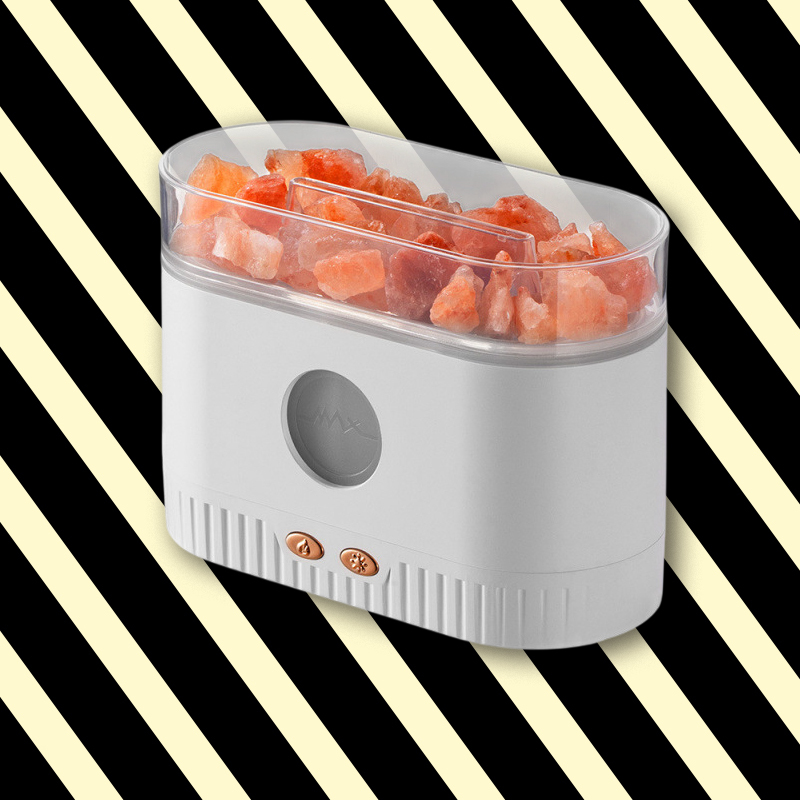 Nawilżacz powietrza z kryształową skałą i aromaterapią