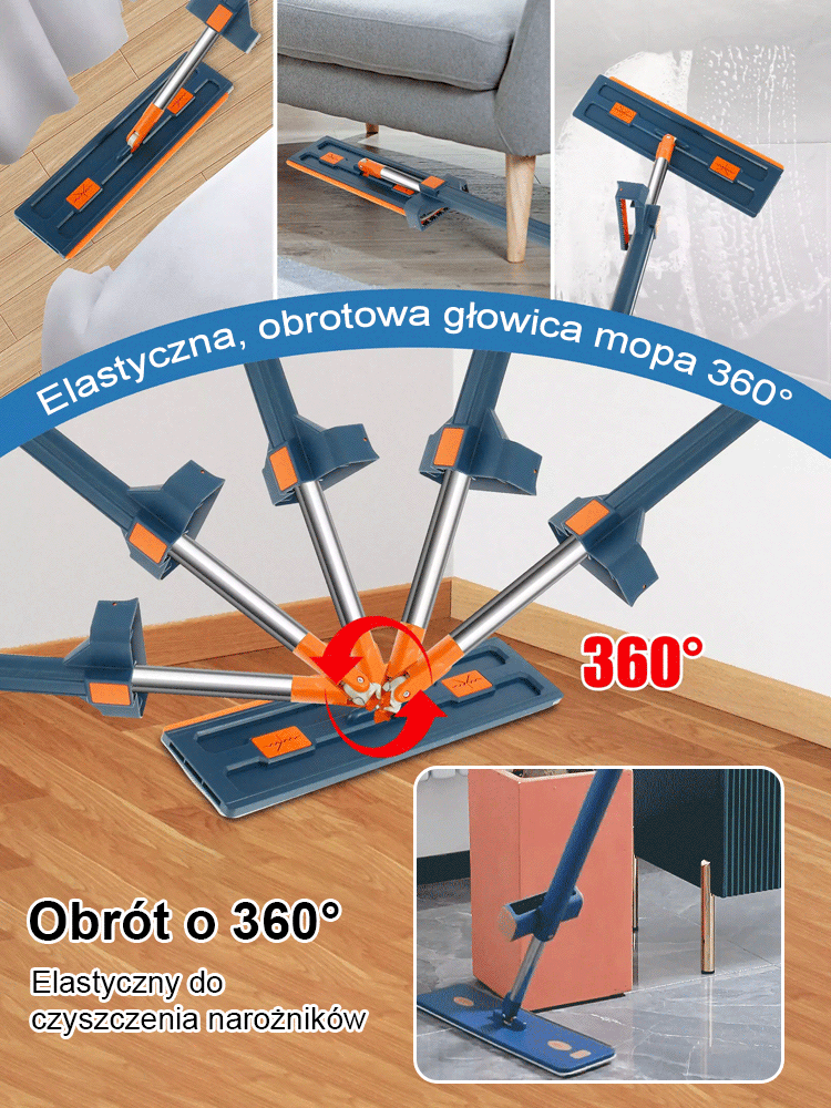 Mop Płaski Nowej Generacji | Technologia Politechniki Krakowskiej | Do Paneli i Płytek Bez Smug 🏠✨