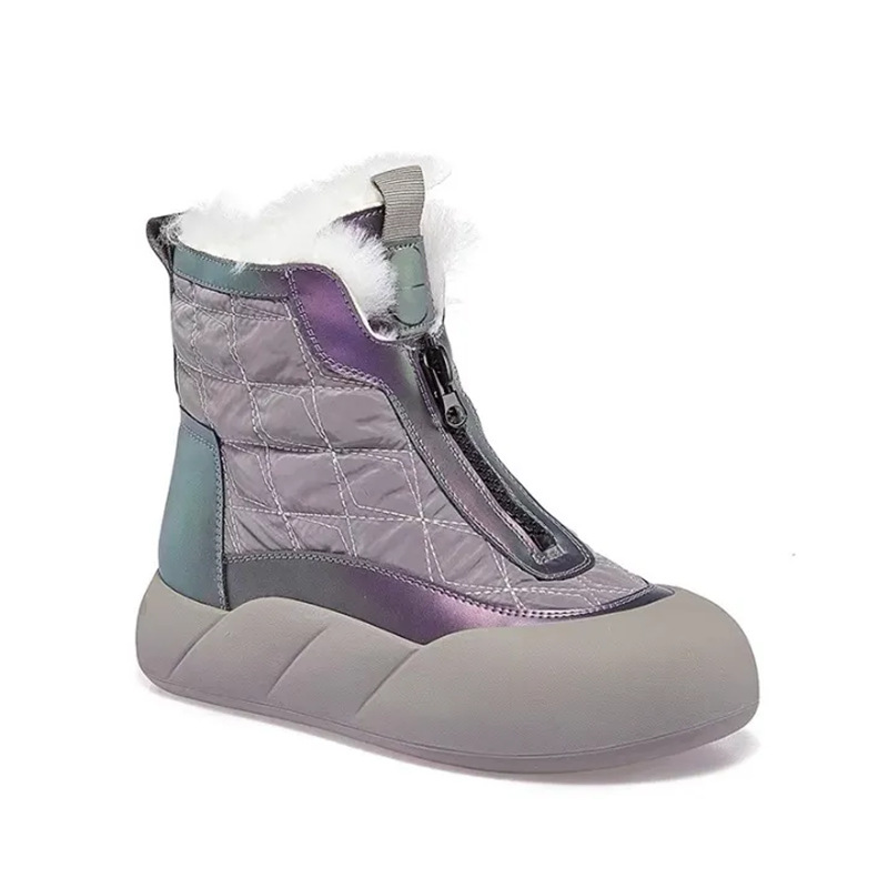 👢Francuskie Śniegowce ze Skóry Jagnięcej | Ukryte Podwyższenie 5cm | Ocieplane Wełną do -50°C ❄️