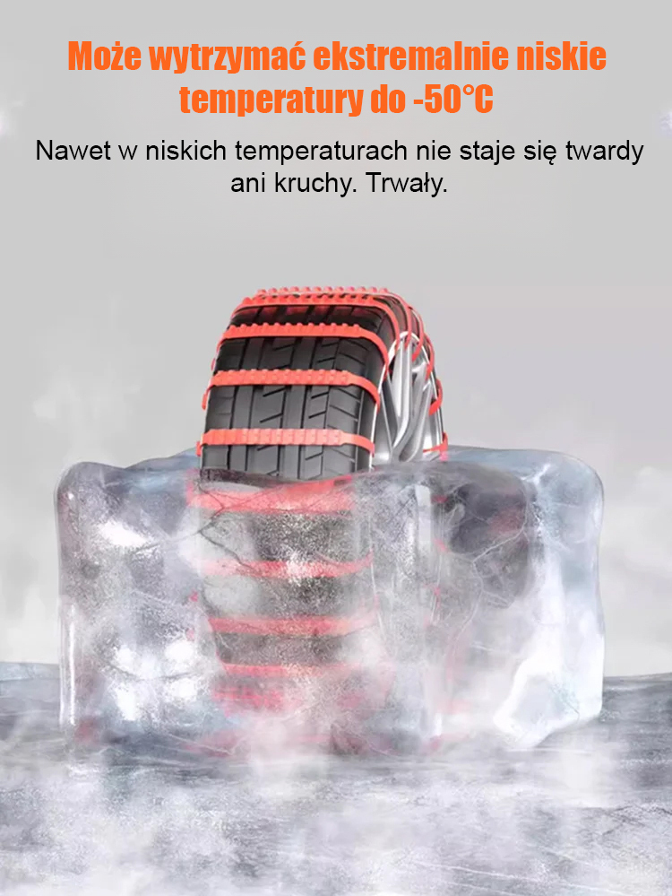Uniwersalne łańcuchy śniegowe do samochodu
