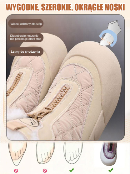 👢Francuskie Śniegowce ze Skóry Jagnięcej | Ukryte Podwyższenie 5cm | Ocieplane Wełną do -50°C ❄️