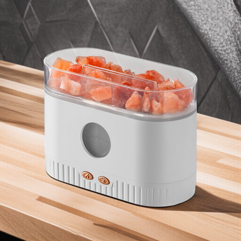 Nawilżacz powietrza z kryształową skałą i aromaterapią