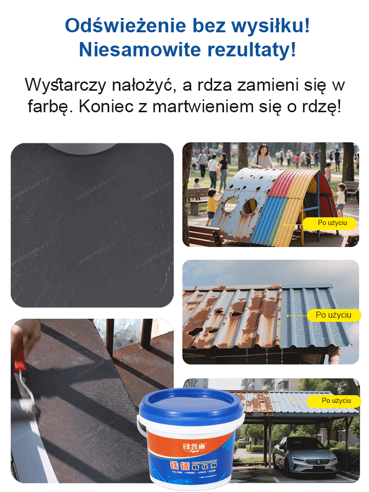 10-w-1 Wodorozcieńczalna Farba do Metalu i Rdzy |Technologia Polimerowa | Trwałość 10 Lat 🏠