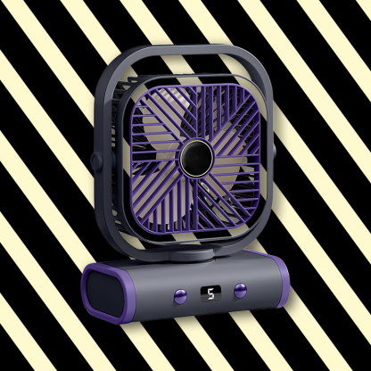 Wielofunkcyjny wentylator ładowany do użytku na zewnątrz, obozowy, z funkcją oscylacji