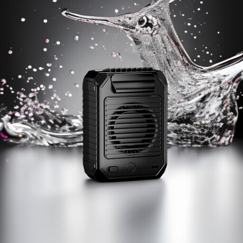 Wielofunkcyjny przenośny wentylator na szyję i wentylator na pas do użytku na zewnątrz