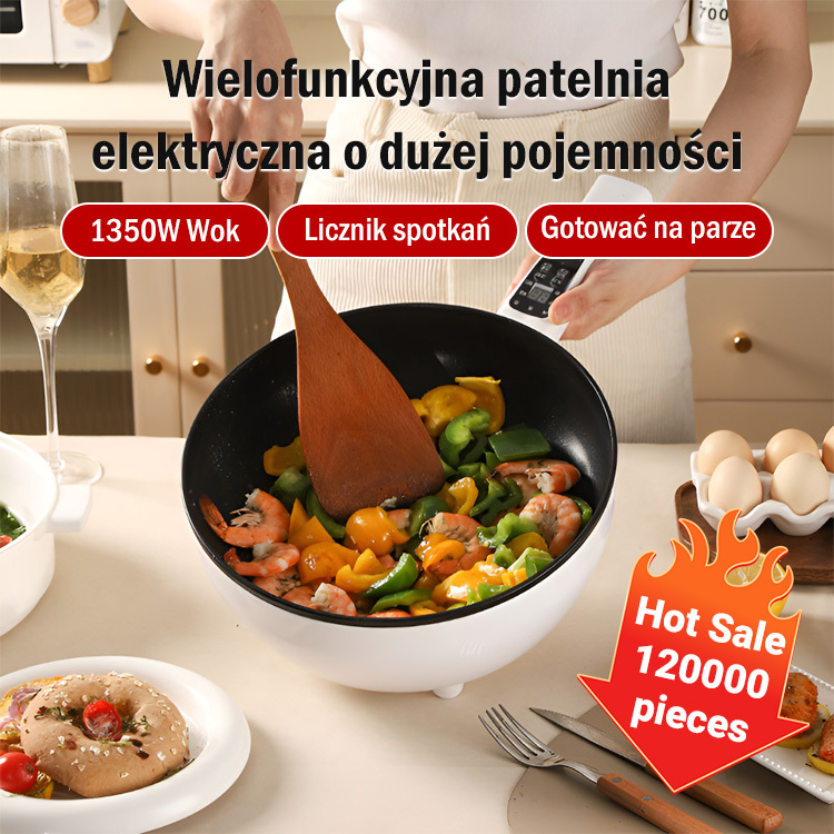 【Wysyłka bezpośrednio z fabryki】Wielofunkcyjna inteligentna elektryczna patelnia