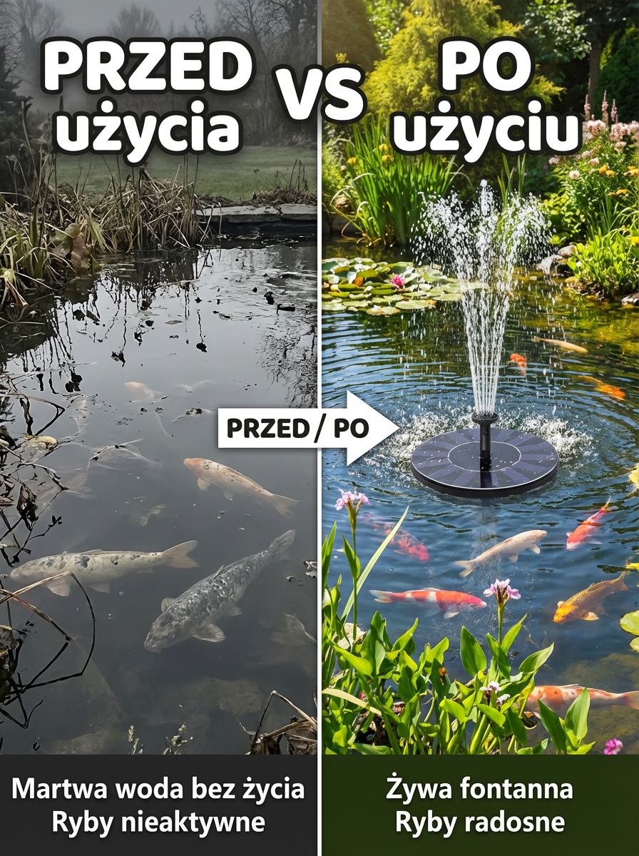 【Płatność przy odbiorze】Fontanna solarna ogrodowa ☀️ 0 zł za prąd 💧 Wodoodporna IP68