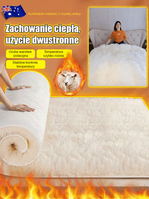 Materac z australijskiej wełny.