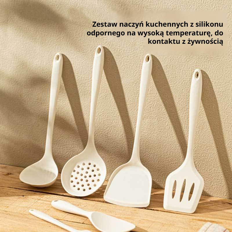 Zestaw nieprzywierających patelni kuchennych z lejkiem