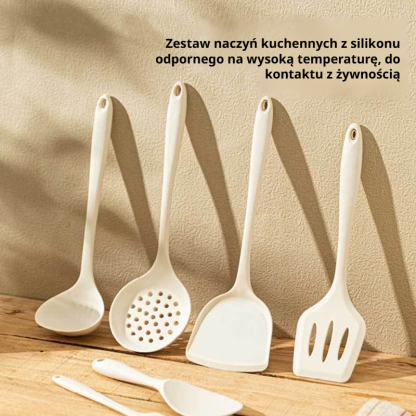 Zestaw nieprzywierających patelni kuchennych z lejkiem