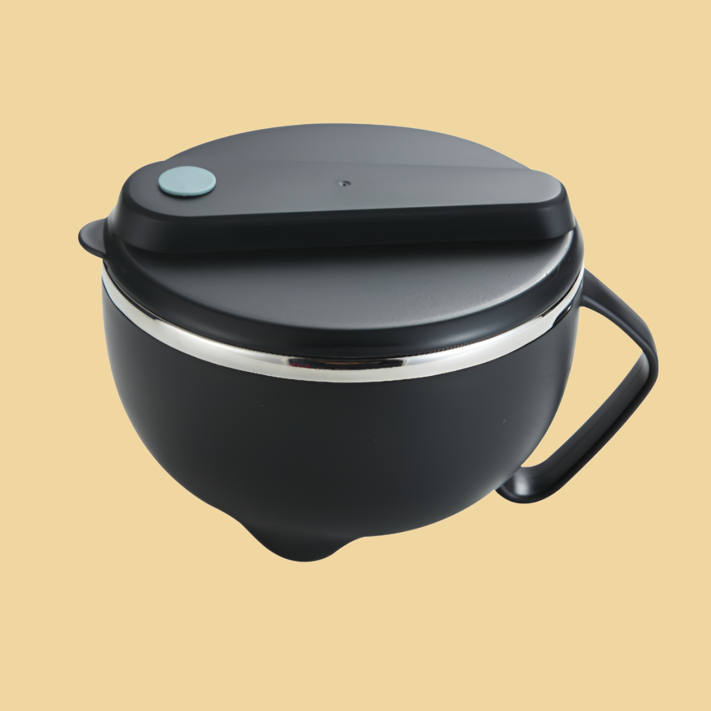 Miska na zupki błyskawiczne z pokrywką ze stali nierdzewnej 304