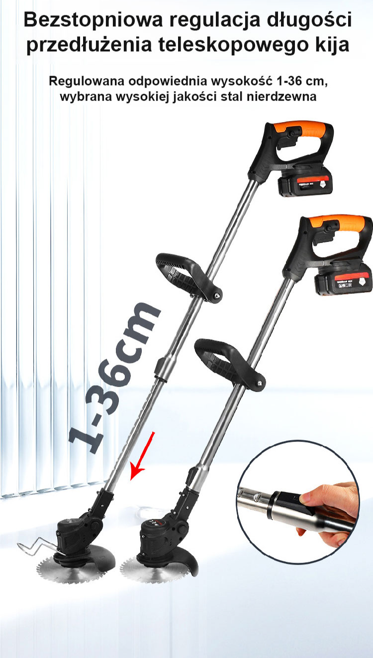 [Na jednym ładowaniu do 10 hektarów] Bezprzewodowa kosa elektryczna ❤️ Gwarancja na przepalenie