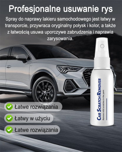 Bez polerowania, bez obróbki【Spray do naprawy i pielęgnacji zadrapań samochodowych】