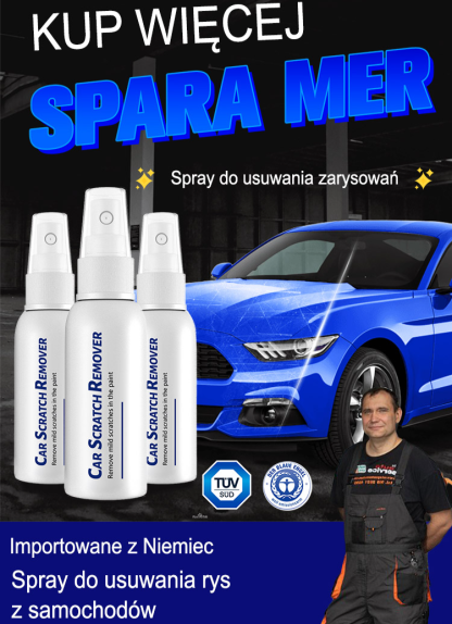 Bez polerowania, bez obróbki【Spray do naprawy i pielęgnacji zadrapań samochodowych】