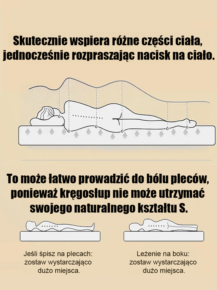 Materac z australijskiej wełny.