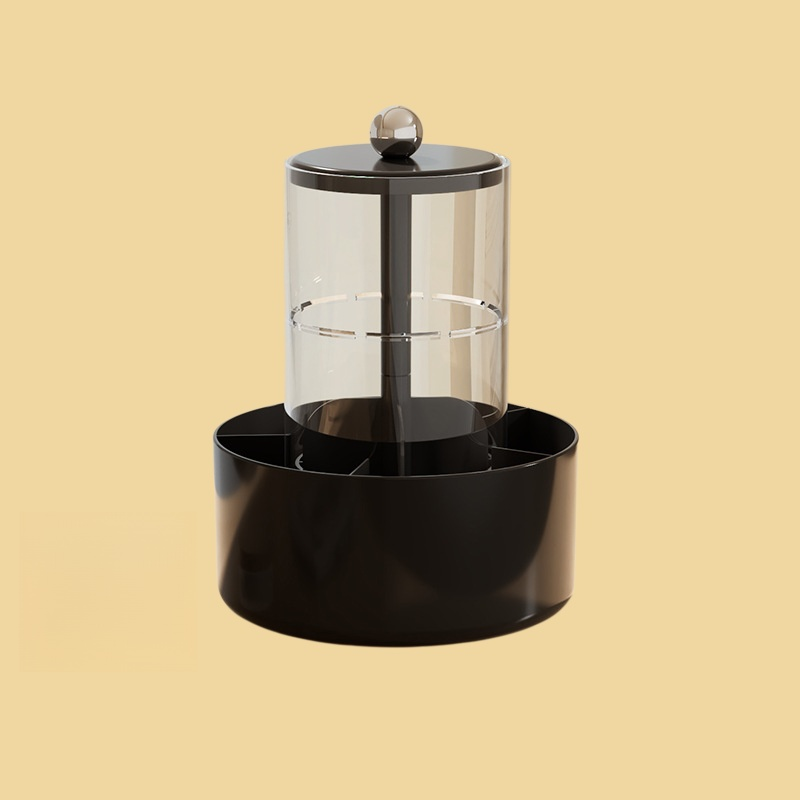 Kosmetyczny organizer 360°, cztery komory, trwały, z płynnym mechanizmem podnoszenia