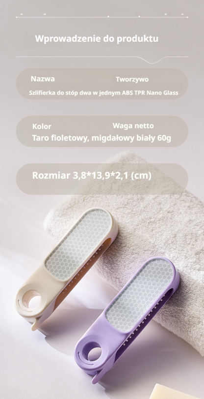 Dwufunkcyjny domowy pilnik do stóp i myjka do stóp