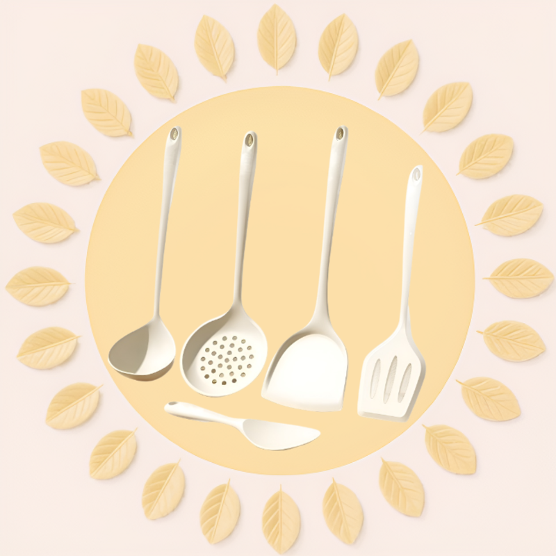 Zestaw nieprzywierających patelni kuchennych z lejkiem