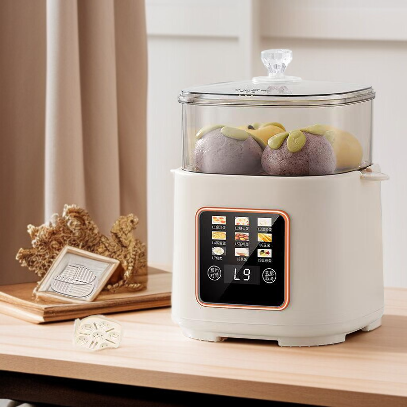 Household Smart Mini Multifunctional Touch-Control Egg Cooker with Nine Modes