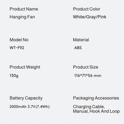 Multifunctional Portable Neck Fan Mini