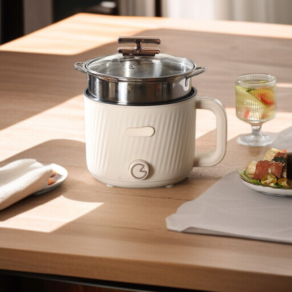 Small Electric Non-Stick Stainless Steel Hot Pot for Student Dormitory Use
