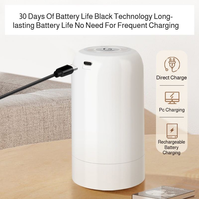 Large Capacity Water Pump Dispenser with Detachable Pressurization, Compatible with Multiple Jugs