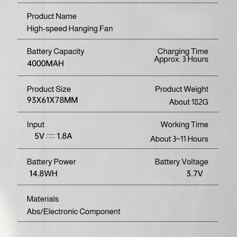 Outdoor Carryon Belt Portable Hanging Waist Fan Turbo Small Long Range Belt