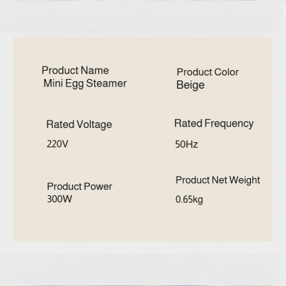 Household Smart Mini Multifunctional Touch-Control Egg Cooker with Nine Modes