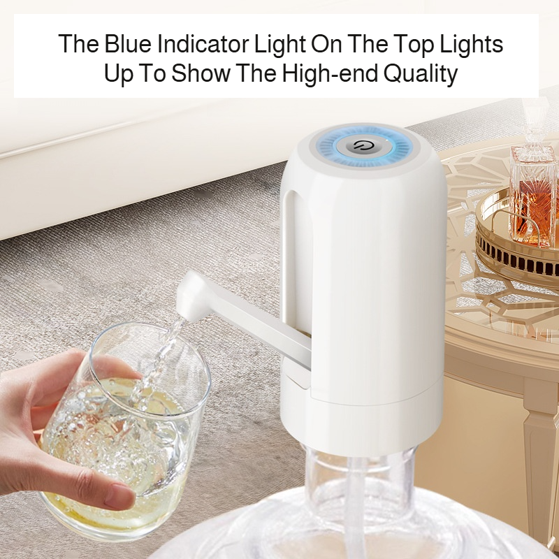 Large Capacity Water Pump Dispenser with Detachable Pressurization, Compatible with Multiple Jugs