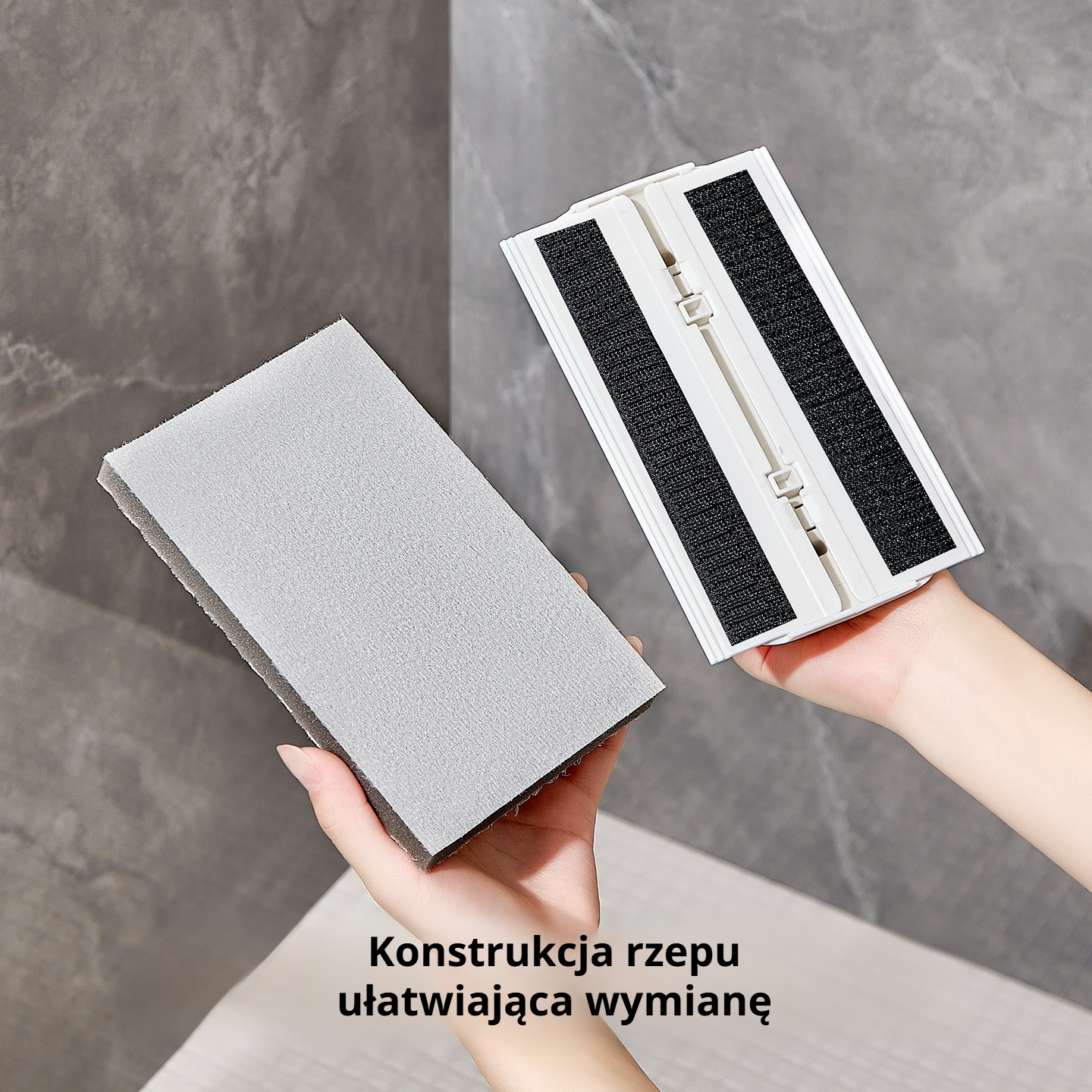 Szczotka do czyszczenia okien, składana, wielokrotnego użytku, niepozostawiająca śladów