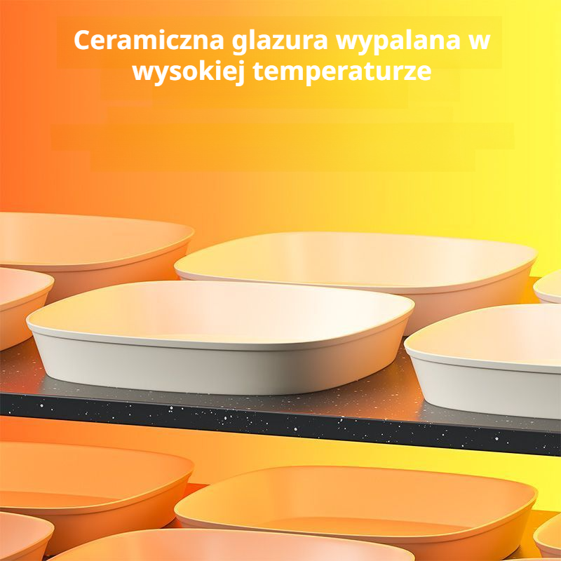 Patelnia z powłoką ceramiczną i paskami do indukcji, nieprzywierająca, do domu