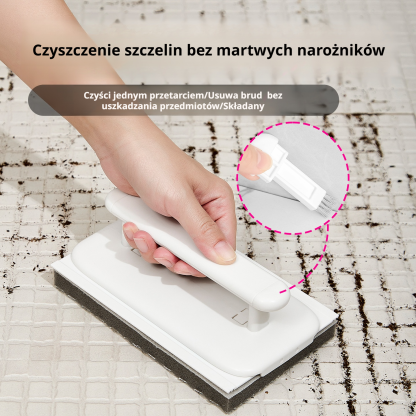Szczotka do czyszczenia okien, składana, wielokrotnego użytku, niepozostawiająca śladów