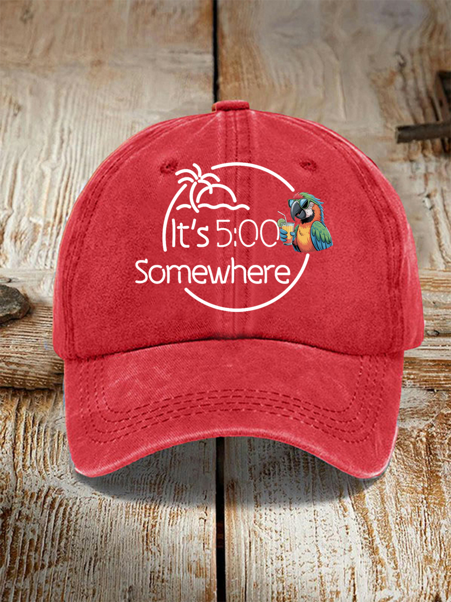 Unisex Its 5 O'clock Somewhere Hat